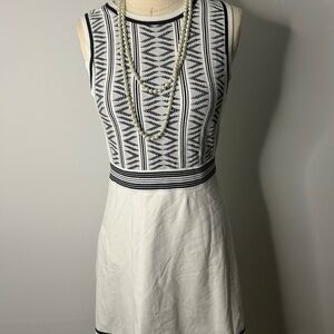 Rag & Bone Black and White Geometric Mini Dress
